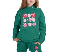 Tuta Sportiva Bambina Bambino 2 Pezzi Abbigliamento da casa Felpa per Sport all'Aria Aperta Bambini Casual Pullover con Zip/Pullover Taglie Forti Jogging,la Casa,Scuola, Spesa