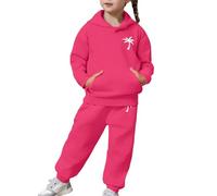Tuta Sportiva Bambina Completo Da 2 Pezzi Costume Jogger Bambini Bambino Set Casual e Comodo Indossare Cordinata Felpa Full Print Pantalone Di Abbigliamento Per Ragazze Unisex Modelli
