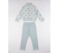 Tuta sportiva bambina verde margherite allover