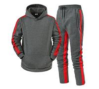 Tuta Sportiva da Uomo Autunno e Inverno per Il Tempo Libero con Cerniera Lampo Calcio Squadre