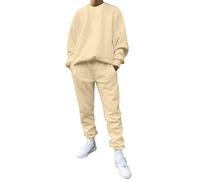 Tuta Sportiva Da Uomo Invernale Ginnastica Suit Tracksuit Felpata Leggero Slim Fit Tinta Unita Jogging Felpa con Cappuccio e Pantaloni per il tempo libero,