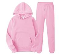 Tuta Sportiva Da Uomo jogging Invernale Felpata Completo Sport Maglia Taglie Forti Casual Abbigliamento Slim Fit Tinta Unita felpa con cappuccio e pantaloni Ragazzi Uomi