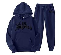 Tuta Sportiva Da Uomo Tute Sportive Eleganti Comodi Set Tracksuit Felpa Jogging E Pantaloni Fitness Casa Pullover con Cappuccio Ragazzi Uomi