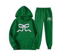 Tuta Sportiva Donna Completa Autunno Inverno Tute Casual Leggera due Pezzi Completo Palestra Felpa con Cappuccio e Jogging Pantaloni Set di Tempo Libero Yoga Sportswear