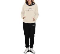 Tuta Sportiva Donna Completa Completi Palestra Donne con Cappuccio 2 Pezzi Set Felpa Senza e Pantalone Coordinati Abbigliamento Elegante Morbida Tempo Libero Yoga Sportswear