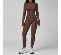 Tuta Sportiva Donna Intera Push Up a Maniche Lunghe Fitness Yoga Allenamento PRO