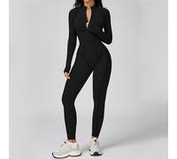 Tuta Sportiva Donna Intera Push Up a Maniche Lunghe Fitness Yoga Allenamento PRO