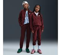 Tuta per ragazzi Nike Kids Dri-Fit Poly Knit Full Zip - dark team red/dark team red/white - Rosso (XL)