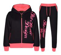 Tuta Sportiva Per Ragazze Designer The Power Design Top E Pantaloni 5-13 Anni