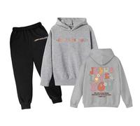 Tuta Sportiva Ragazza Set 2 Pezzi Bambina Di Abbigliamento Per Ragazze Bambini Casual Pullover Felpa a maniche lunghe pantaloni elastici in vita Sportivo Regalo