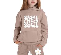 Tuta Sportiva Ragazza Set 2 Pezzi Ragazzi Ragazze Abbigliamento Bambine Felpa Pullover e Bambini Giacca pantaloni da jogging Morbido Cotone Non Felpato per le dei