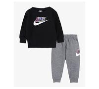 Tuta Tutina Completa Neonati Bebè Unisex Nike NSW THRILL Crew Pants Set Nero