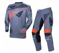 TUTA UFO PANTALONE MAGLIA MADE IN ITALY TRIAL MTB 2021 CROSS MOTO HERON GRIGIO A