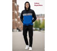 TUTA- uomo ALV by ALVIERO MARTINI - Homewear con CAPPUCCIO- POLSINO-FELPATA