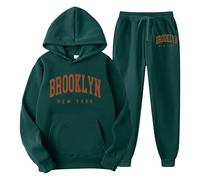 Tuta Uomo Completa - Autunnale Trend Active Hip Hop Felpa Completo on Logo Stampato Tuta Uomo e Donna in Cotone e Lino Comoda Felpa con Cappuccio Y2K Hip Hop Streetwear
