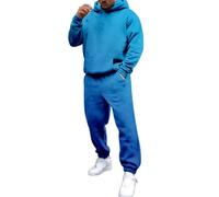 Tuta Uomo Completa In Cotone Felpato, Set Sportivo Con Felpa A Cappuccio E Pantaloni A Sbalzo Ombré Abbigliamento Termico Invernale Ideale Per Running Palestra E Streetwear Outfit Casual A Due Pezzi