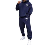 Tuta Uomo Completa Tute Sportive Uomo con Cappuccio Comodi Felpa e Pantalone Set Casual Tute da Ginnastica Fitness Completi Invernale Tracksuit Tuta Jogging Felpata Abbigliamento Moda Leggero Suit