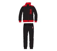 Tuta Uomo Da Casa A.C. Milan Prodotto Ufficiale Felpa Con Zip Con Logo In Pile