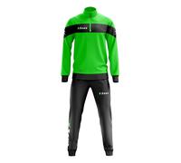 Tuta Uomo e Bambino Zeus Marte Verde Fluo Nero Mezza Zip Dalla Ys alla XL
