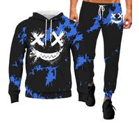 Tuta Uomo Gamba Larga Abbigliamento Outlet Offerte Negozio Carta Gilet Large Lungo sopra Padre Chiari Settembre Materiale Inglese Pastello Abbinata Stretta Hip Rockabilly