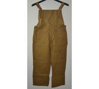 Tuta uomo lavoro pantalone con pettorina TG 60 62 64 66 68 70 cotone sanfor noce