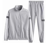 Tuta Uomo Sportive Larghi Comodo Completi Sportivi Jogging Fitness Traspirante Felpe E Pantaloni Con Tasche Manica Lunga Tute Da Ginnastica Palestra Leggera Completo Uomo