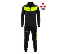 tuta visa fluo givova elastico e zip alla caviglia acetato società squadre team