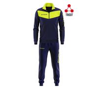 tuta visa fluo givova elastico e zip alla caviglia acetato società squadre team