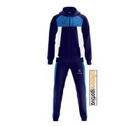 TUTA ZEUS CAPUA CON CAPPUCCIO TRAINING SPORTIVA RELAX col. blu royal