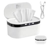 Tutamaz 10 W, scaldasalviette per bambini, 3 livelli di riscaldamento rapido, USB per panno, scaldasalviette per bambini, luce notturna integrata, mantiene i panni umidi