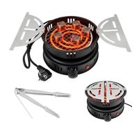 Tutamaz Accendino elettrico a carbone, tostapane con pinze, 1000 W | Accendifuoco a carbone, accessorio per barbecue a carbonella, accessorio elettrico per barbecue a carbonella