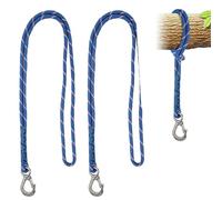 Tutamaz Corda per altalena, 100 cm, fissaggio ad albero, corda da appendere, regolabile, con moschettone, altalena per albero di Natale, fissaggio per altalene, amaca, 2 pezzi