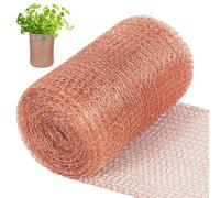 Tutamaz Rete in rame contro le lumache, 12,7 cm x 15 m, nastro in rame tagliabile, repellente per la protezione del giardino, lumache, controllo dei parassiti