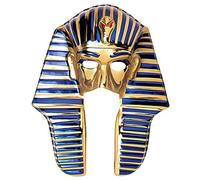 TUTANKHAMEN MASCHERA PVC Accessorio per costume da re egiziano Fararo Mummia