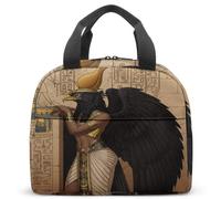 Tutankhamon Sarcofago Dea egiziana murale portatile termica isolata borsa pranzo per bambini scuola 190 g riutilizzabile Cooler Box 23 x 13 x 21 cm (04)