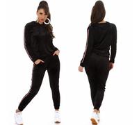 Tute Da Donna Jogging Stretch Con Cappuccio Pullover 34 36 38 40