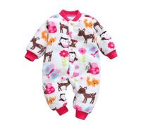Tute da Neve Neonato 2025 Jumpsuit Bambino Inverno Tuta con Cappuccio Addensare Caldo Flanella Pagliaccetto Cappotto Footed Anteriore Spesso Toddler One Piece