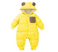 Tute da Neve Neonato 2025 Jumpsuit Snowsuit Bambino Bambina Tuta Sci Invernale Footed Pagliaccetto con Cappuccio Inverno in Pile per e Ragazze 0-18 Mesi