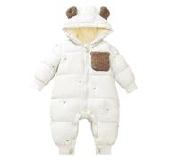Tute da Neve Neonato 2025 Jumpsuit Snowsuit Bambino Bambina Tuta Sci Invernale Footed Pagliaccetto con Cappuccio Inverno in Pile per e Ragazze 0-18 Mesi
