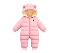 Tute da Neve Neonato 2025 Piedi Inverno Tutina Bambini Pagliaccetto con Cappuccio Invernale Snowsuit Romper Footed Tuta per Bambine e Toddler One Piece Jumpsuit