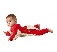 Tute da Neve Neonato Tuta con Pelliccia Cappuccio, Addensare Caldo Pigiama Sci Invernale Bambina per Fleece Footed Jumpsuit Pram Toddler One Piece