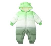 Tute da Neve Neonato Tuta con Pelliccia Invernale in Flanella Playsuit Cappuccio Vestitini per Neonati Maschi Fleece Footed Jumpsuit Pram Toddler One Piece