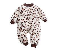 Tute da Neve Neonato Tuta con Pelliccia Snowsuit Bambino Bambina Cappuccio Flanella in Pile per e Cotone Orsetto Set Unisex Kids