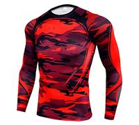 Tute da uomo Activewear Felpe con cappuccio e pantaloni da jogging Set da uomo Elastico Fitness Manica Lunga Top ad asciugatura rapida Pantaloni lunghi Sport Tuta aderente Outdoor Tute Vestiti, Rosso