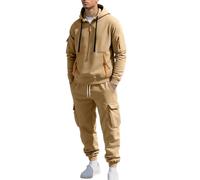 Tute da Uomo - Pantaloni Classici e su Misura Abbigliamento Formale da Lavoro per Gentiluomo (Khaki M)