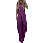 Tute Donna Complete Estiva Curvy Elegante Completo Pantaloni E Canotta Due Pezzi Tuta Completo Leggera Taglie Forti Tuta Comodi Casual Set Coordinato Larghi Cerimonia Completa Saldi Moda Donna Offerte