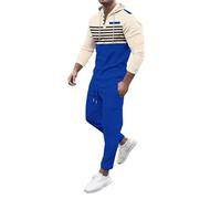 Tute Due Pezzi da Uomo Completi Sportiva da Ginnastica Felpa con Cappuccio e Pantaloni Tuta Cotone Fitness Elastico Completo Uomo Elegante Palestra Invernale Completo per Jogging Training Casual