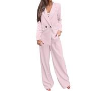 Tute Eleganti Donna Cerimonia Curvy Tuta Da Cerimonia Manica Lunga Casual Aperto Davanti Colletto Tailleur Da Cocktail Eleganti Completo Due Pezzi Blazer E Pantaloni Matrimonio Abito Da Lavoro