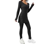 Tute Eleganti Negozi Completo Blu Di Giovanili Elasticizzata Primaverili Spezzato Fantasia Leggings Comodo Natalizio Liscio Giovanile Tricot Tendenza Il Trekking Leggins Vestirsi