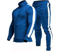 Tute sportive sportive da uomo casual con zip intera tuta da jogging set atletica in esecuzione 2 pezzi tuta con zip tasche, Scarpe da fitness/cross-training da uomo, Small